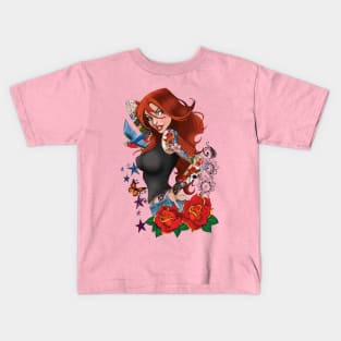 Tattoo Girl Kids T-Shirt